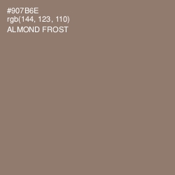 #907B6E - Almond Frost Color Image